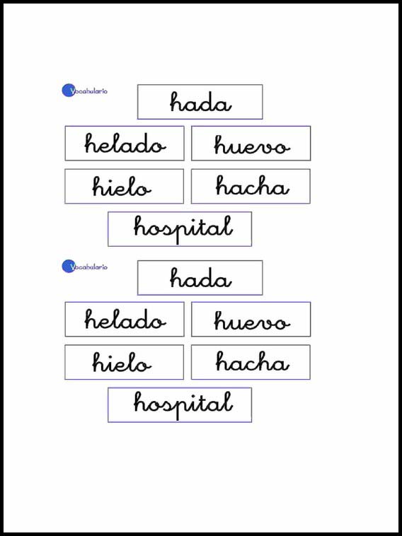 Woordenschat om Spaans te leren 8