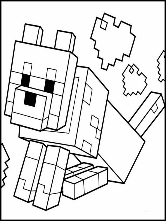 Uitgelezene Kleurplaat Minecraft 12 WC-21